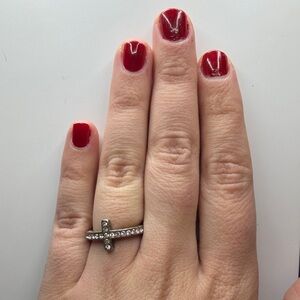 Brighton Silver Cross Ring